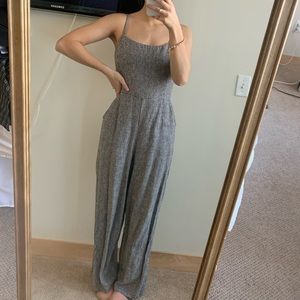 Black and white checkered jumpsuit